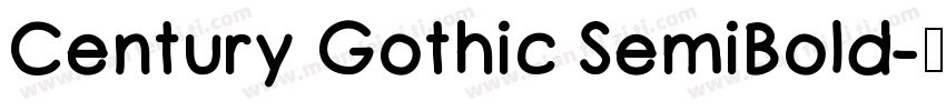 Century Gothic SemiBold字体转换